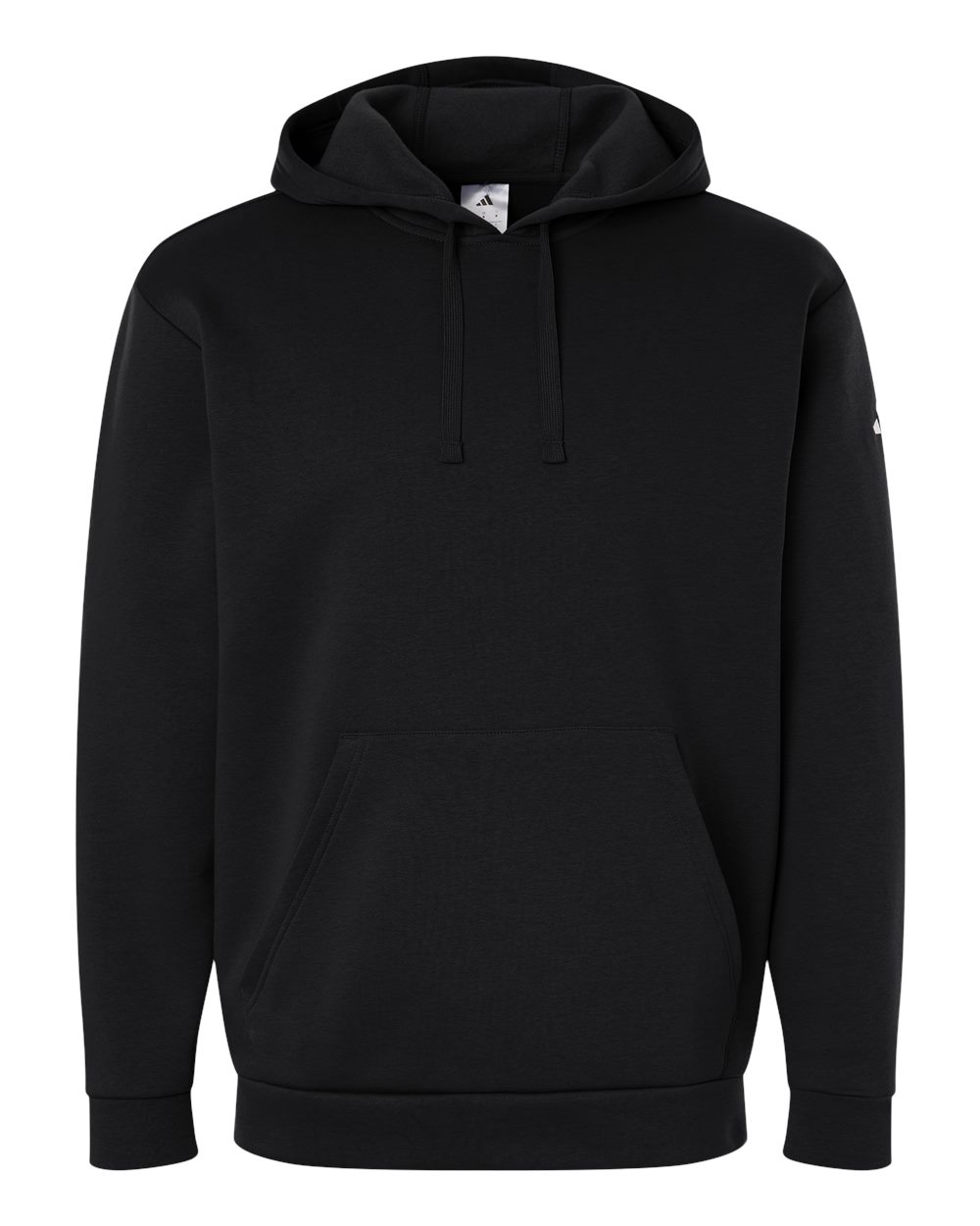 adidas Fleece Hooded Sweatshirt in Black/ White - custom logo apparel by Buckeye Branding Co.