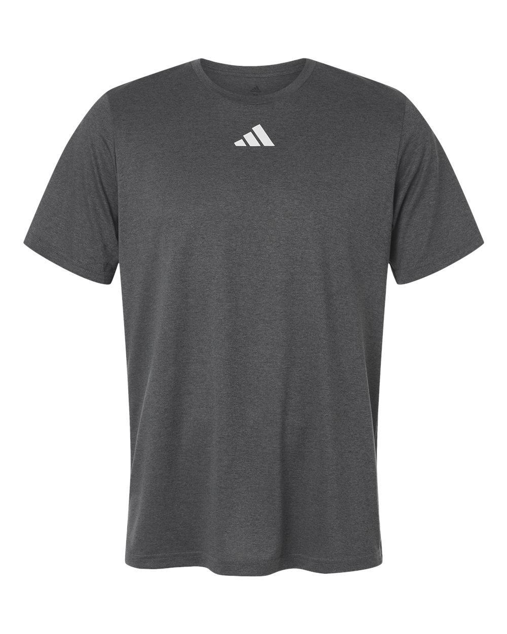 adidas Pregame T-Shirt in Dark Grey Heather/ White - custom logo apparel by Buckeye Branding Co.
