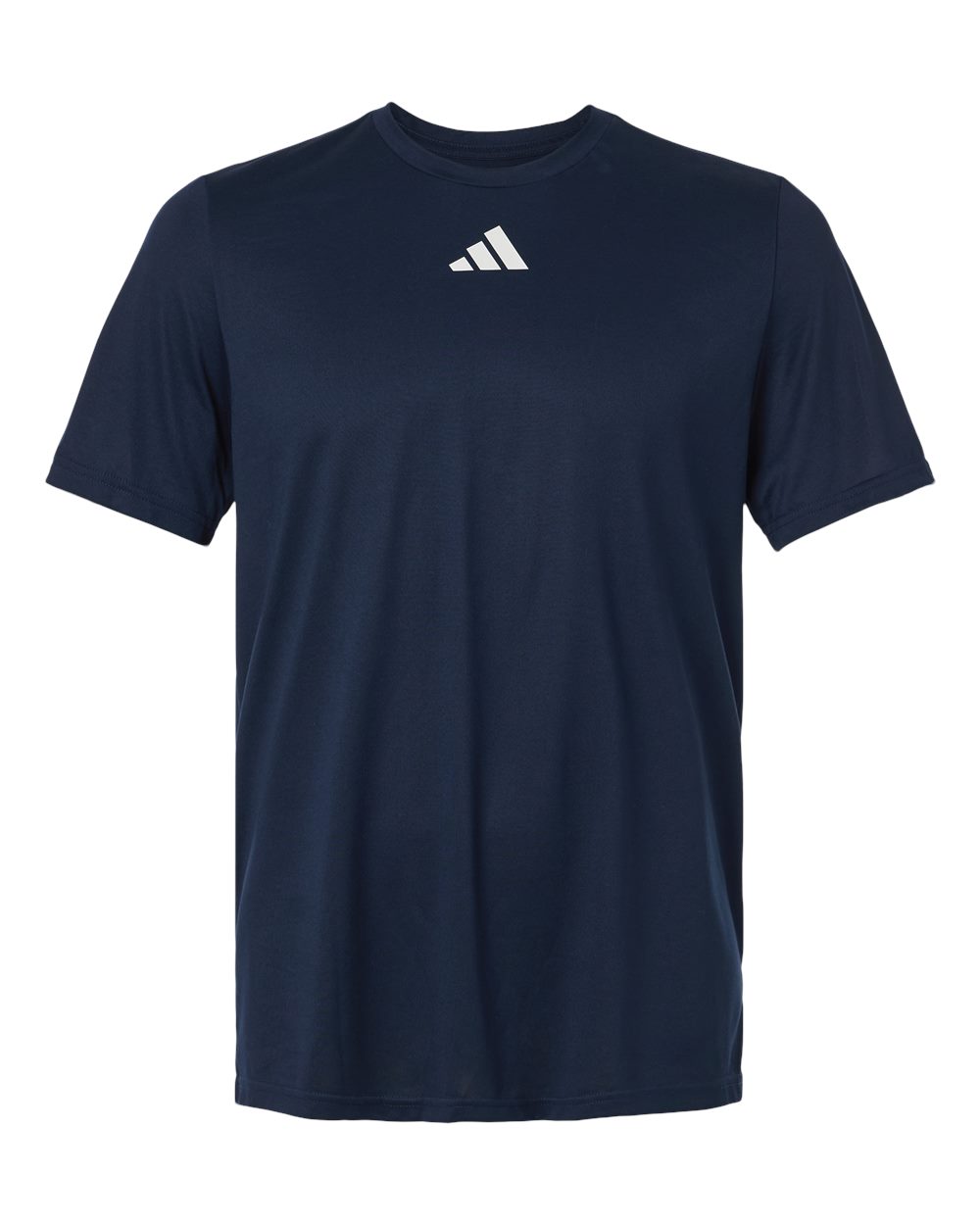 adidas Pregame T-Shirt in Team Navy Blue/ White - custom logo apparel by Buckeye Branding Co.