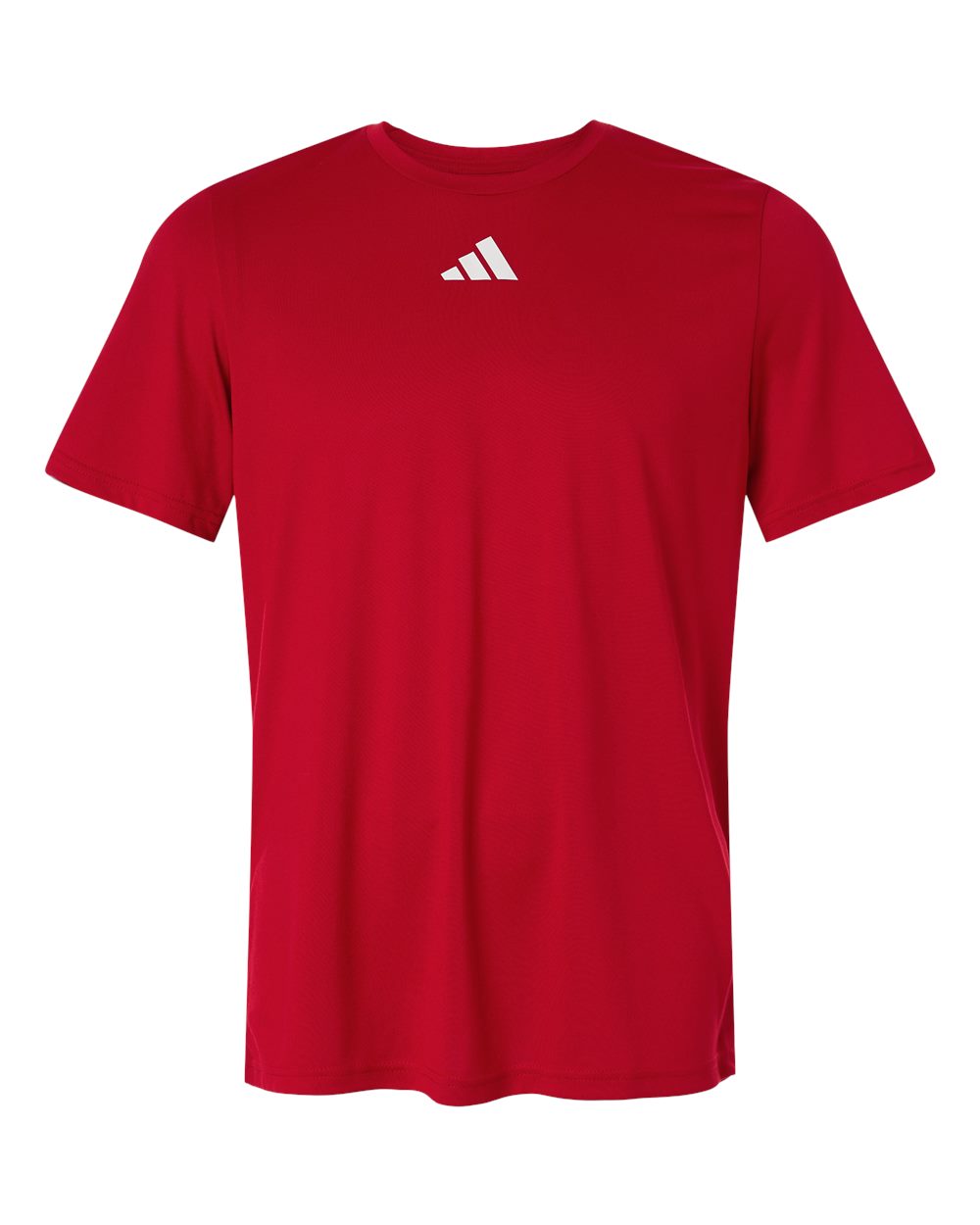 adidas Pregame T-Shirt in Team Power Red/ White - custom logo apparel by Buckeye Branding Co.
