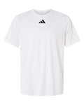 adidas Pregame T-Shirt in White/ Black - custom logo apparel by Buckeye Branding Co.