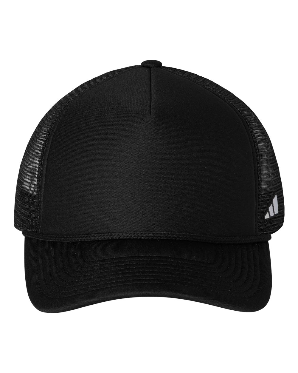 adidas Fundamental Dispatch Trucker Cap in Black/White - custom logo hat by Buckeye Branding Co.