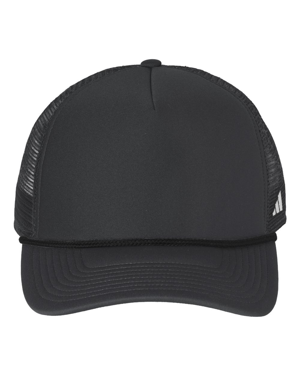 adidas Fundamental Dispatch Trucker Cap in Team Dark Grey/Black/White - custom logo hat by Buckeye Branding Co.