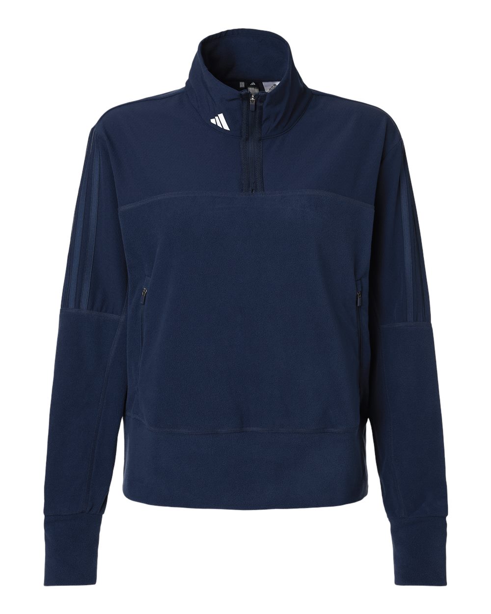 adidas Women's Fleece 1/4-Zip Pullover in Collegiate Navy - custom logo apparel by Buckeye Branding Co.