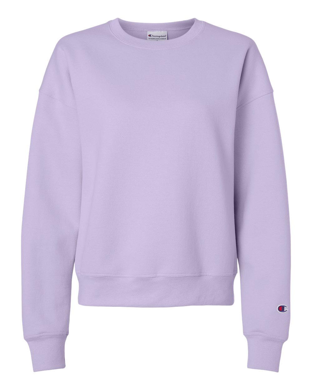 Champion Women's Powerblend Crewneck Sweatshirt in Urban Lilac - custom logo apparel by Buckeye Branding Co.