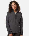 Marmot Women's Air Fleece Quarter-Zip Pullover in Blackened - custom logo apparel by Buckeye Branding Co.