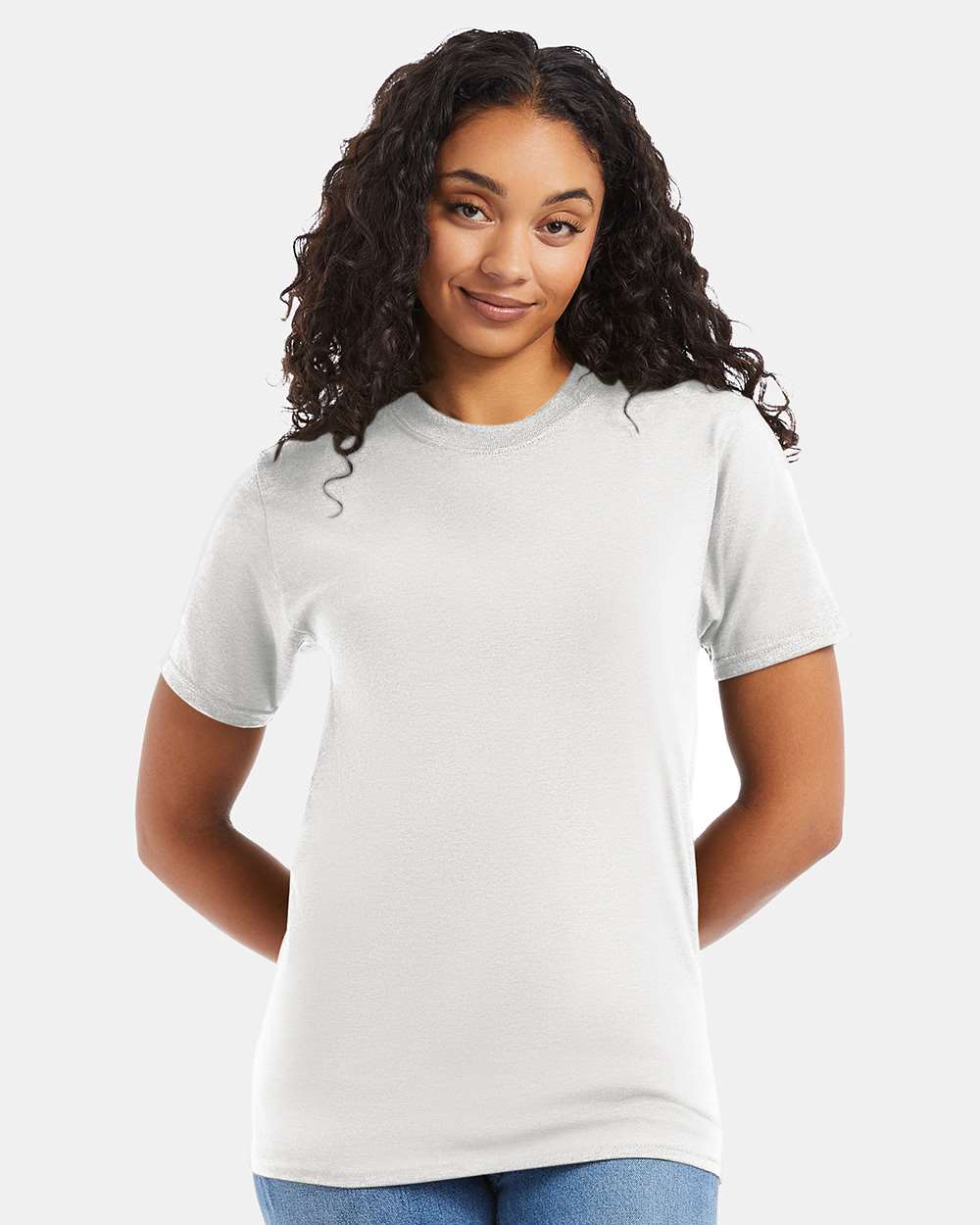 Hanes Beefy-T Heavyweight Tee on model