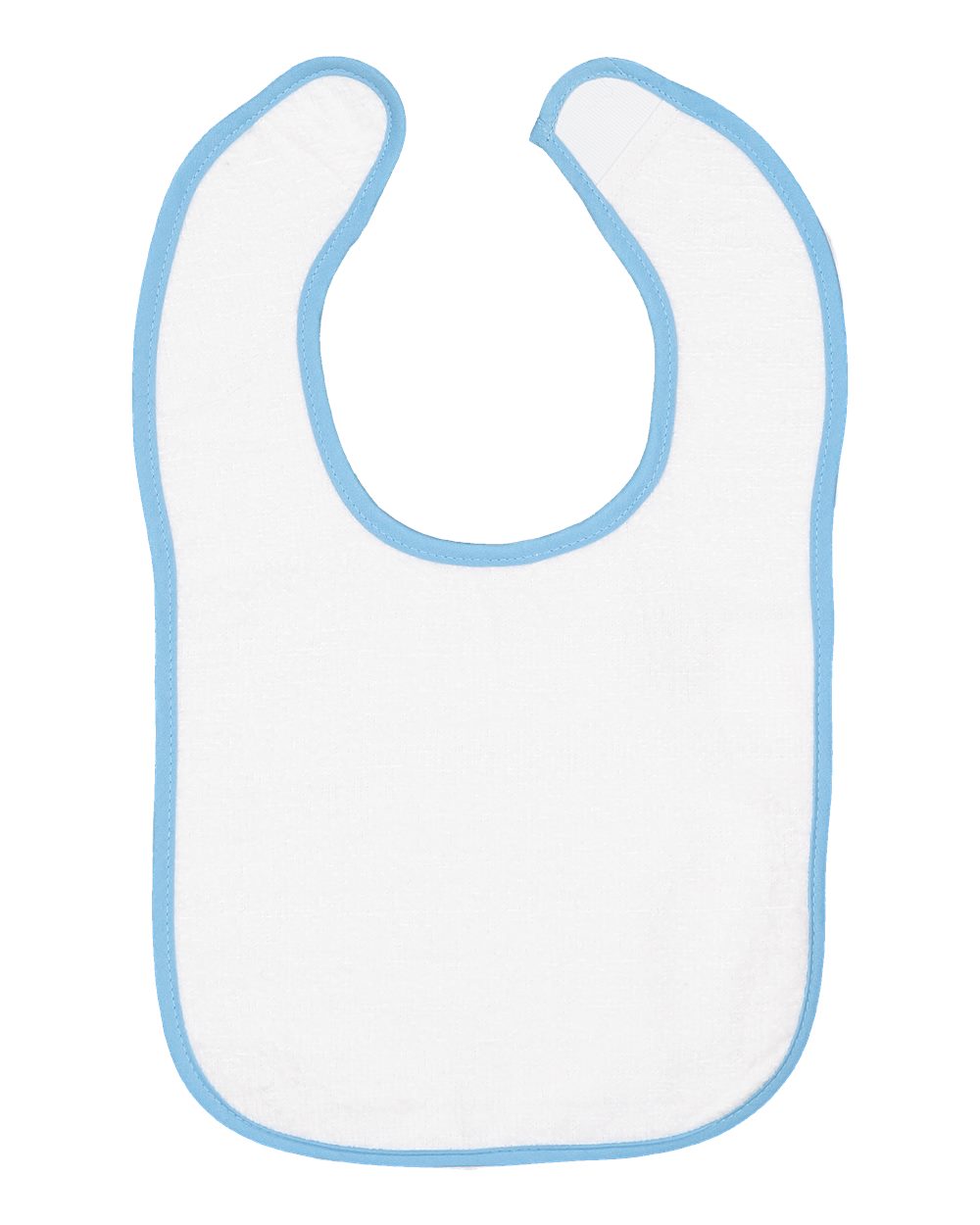 Design Your Own Baby Bib - Terry with Trim in Light Blue
