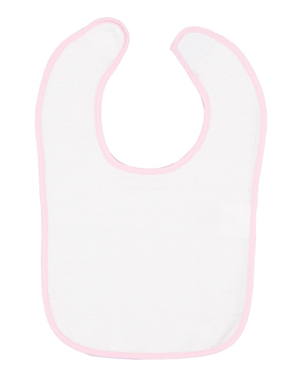 Design Your Own Baby Bib - Terry with Trim in Pink