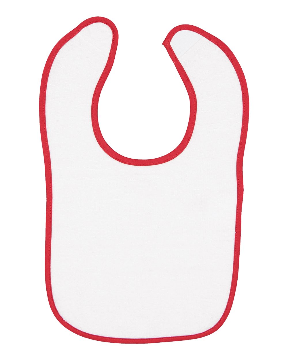Design Your Own Baby Bib - Terry with Trim in Red