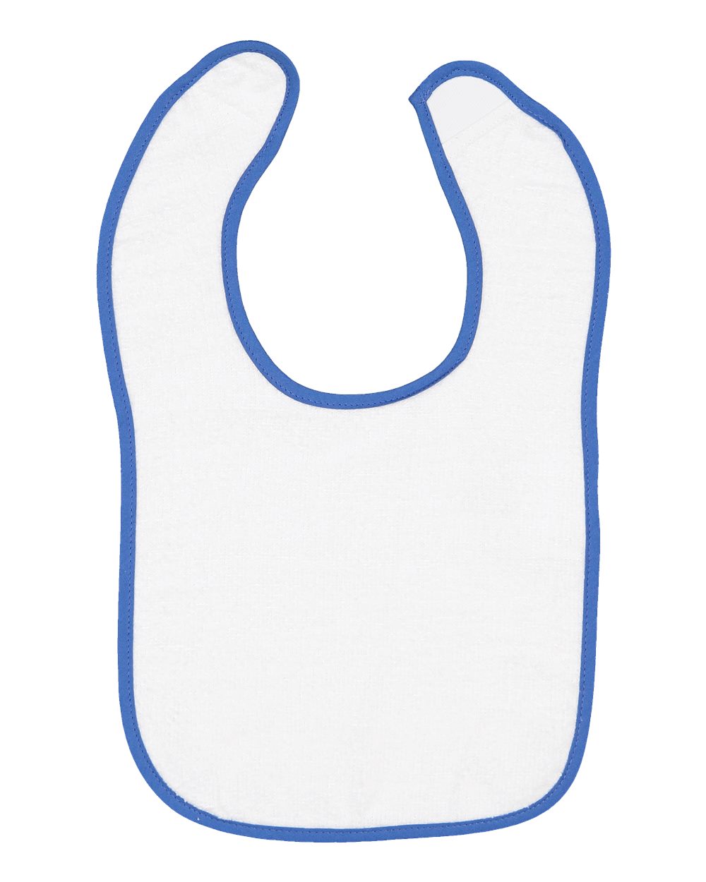 Design Your Own Baby Bib - Terry with Trim in Royal