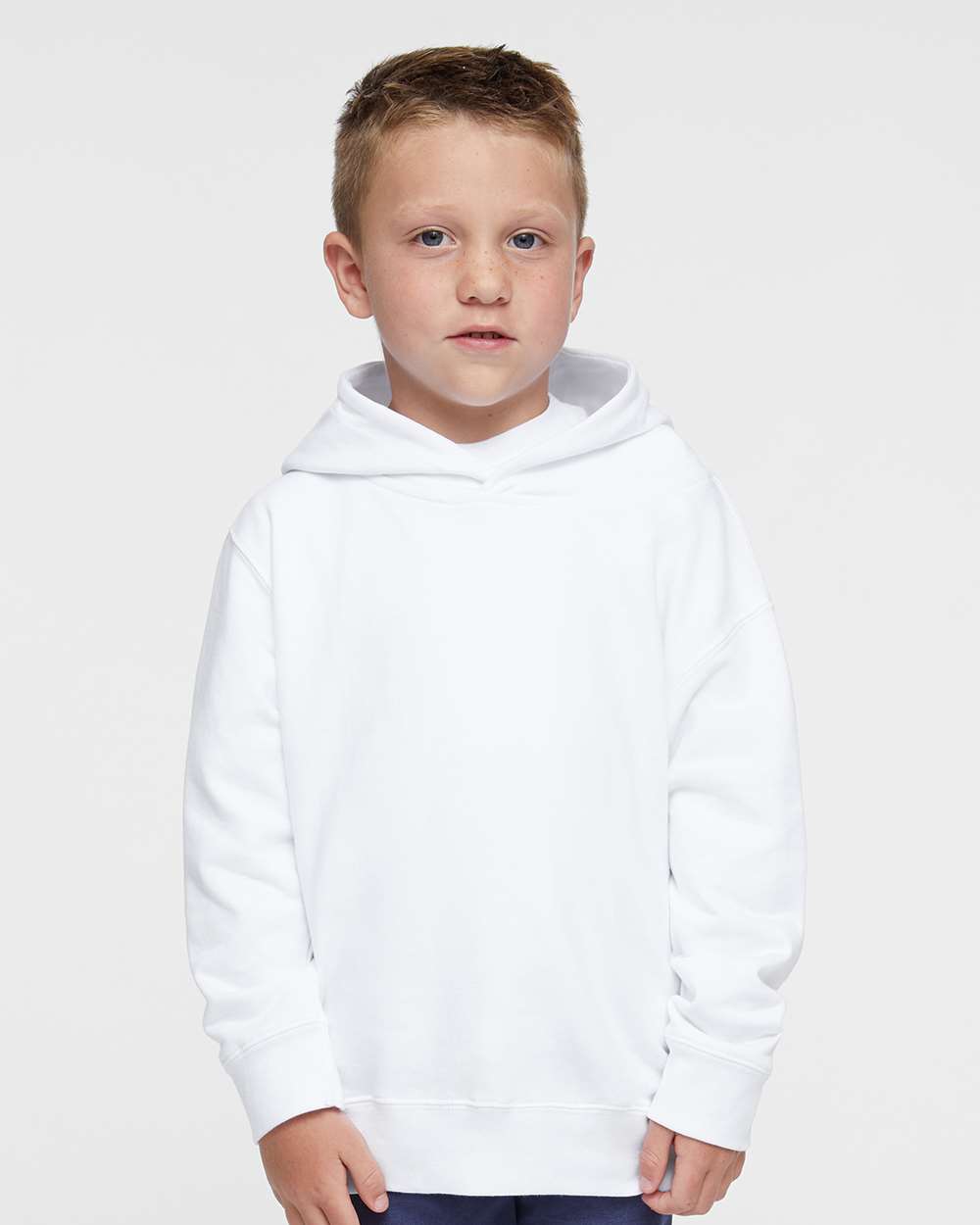 Rabbit Skins Toddler Fleece Hoodie on model