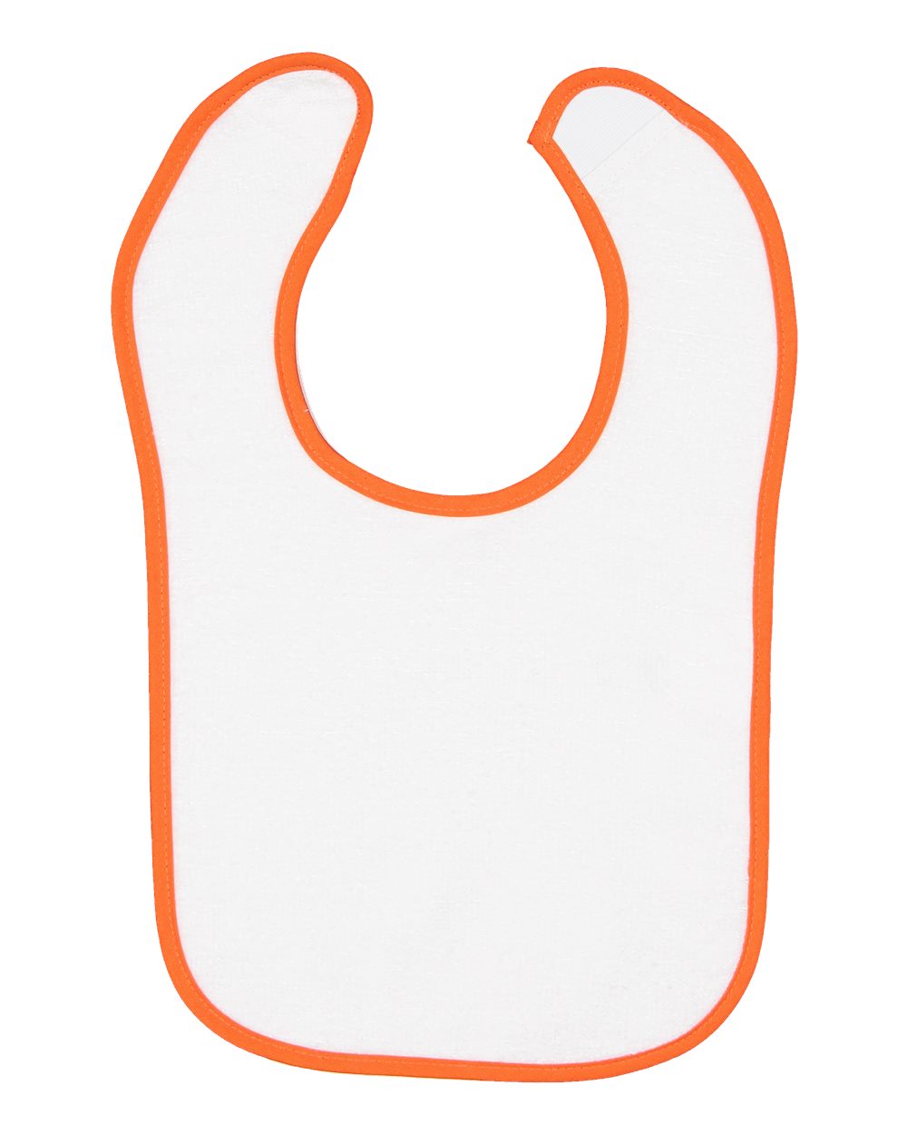 Design Your Own Baby Bib - Terry with Trim in Orange