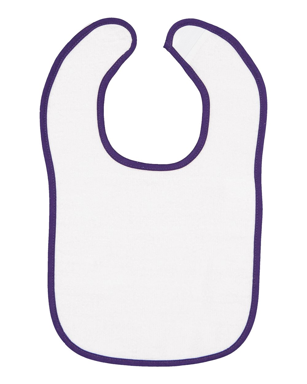 Design Your Own Baby Bib - Terry with Trim in Purple