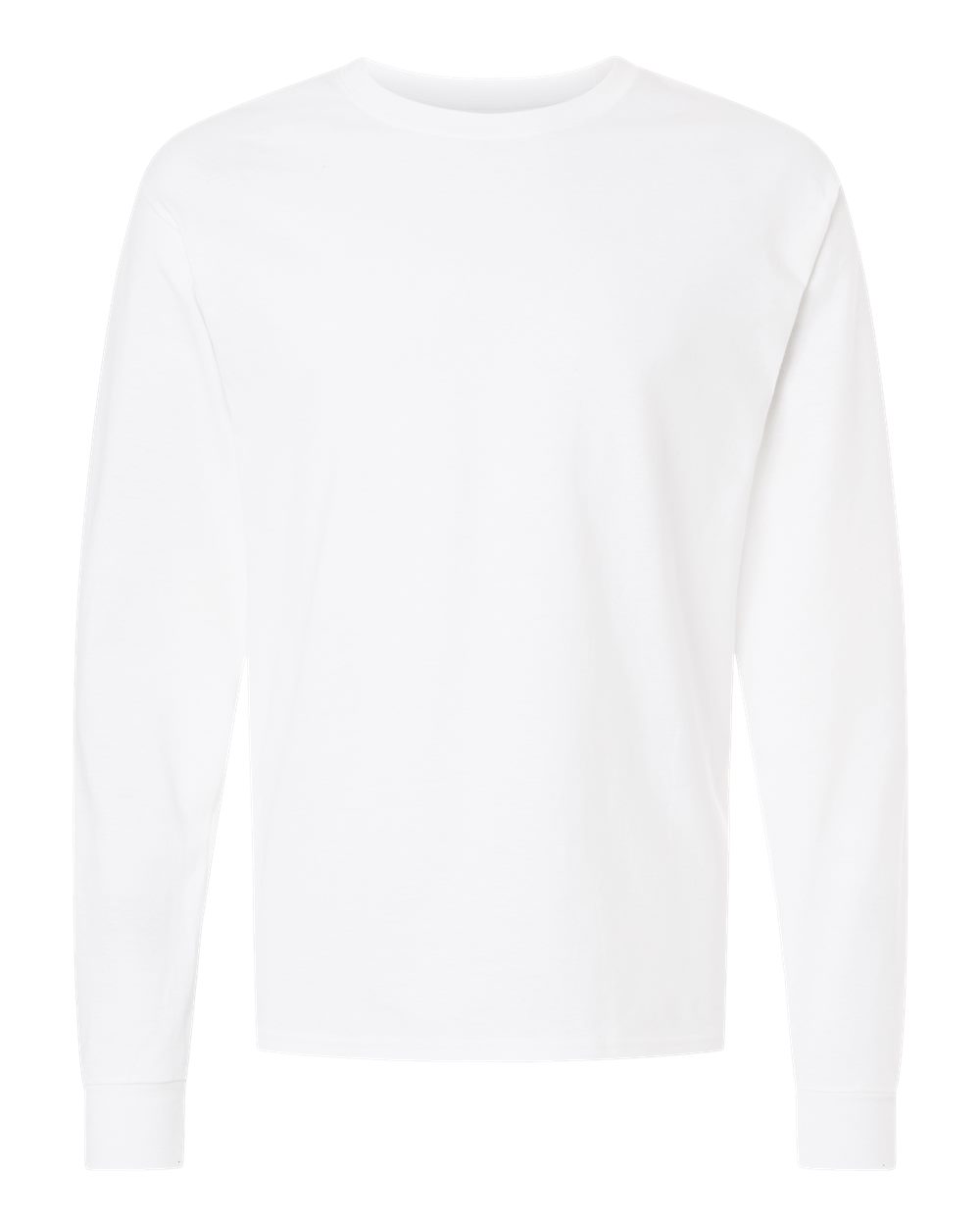 Champion Long Sleeve T-Shirt in White - custom logo apparel by Buckeye Branding Co.