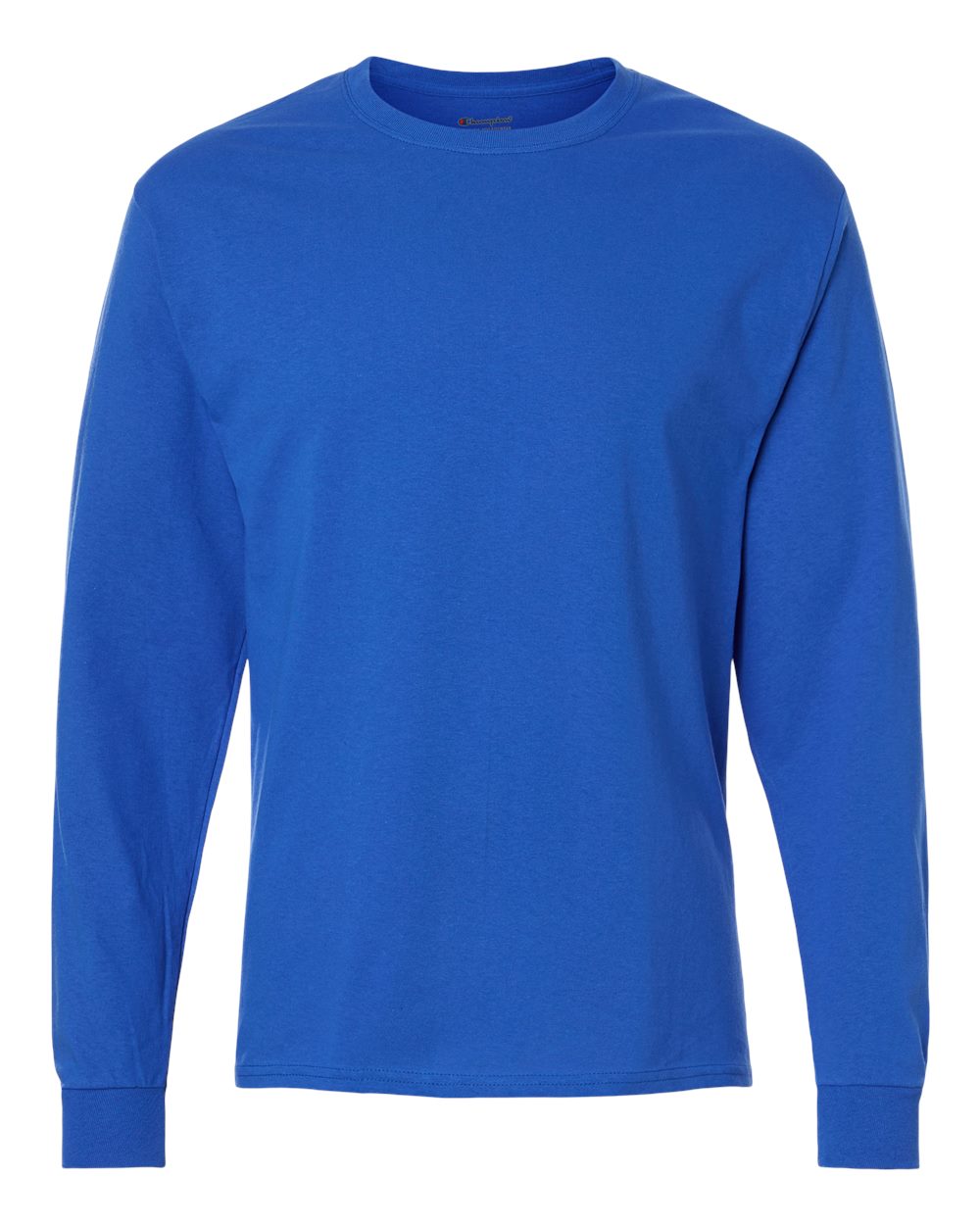 Champion Long Sleeve T-Shirt in Royal Blue - custom logo apparel by Buckeye Branding Co.