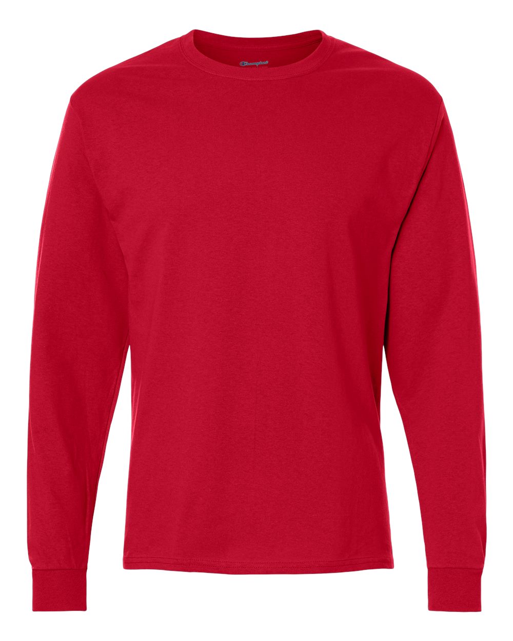 Champion Long Sleeve T-Shirt in Red - custom logo apparel by Buckeye Branding Co.