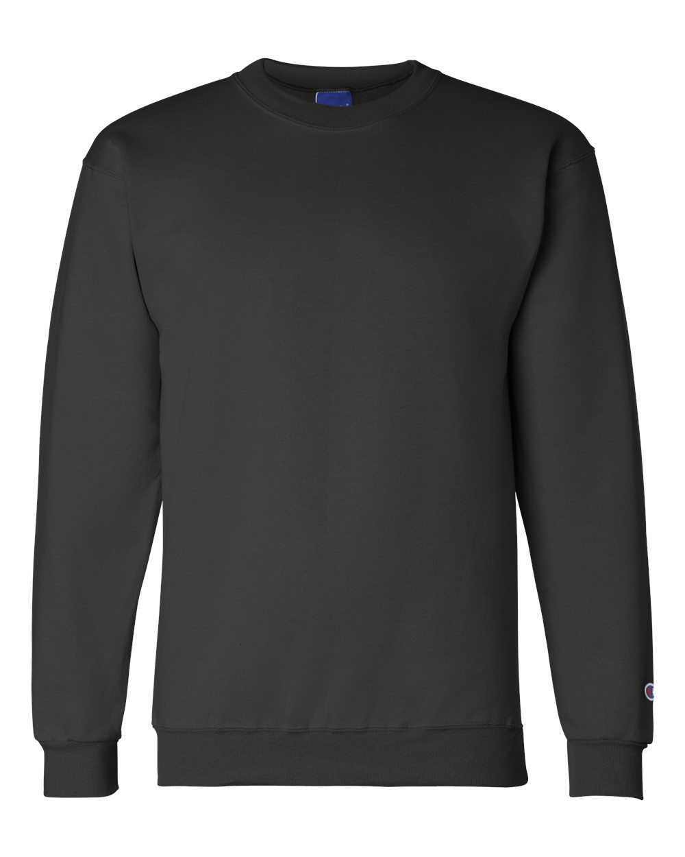 Champion Powerblend Crewneck Sweatshirt in Black - custom logo apparel by Buckeye Branding Co.