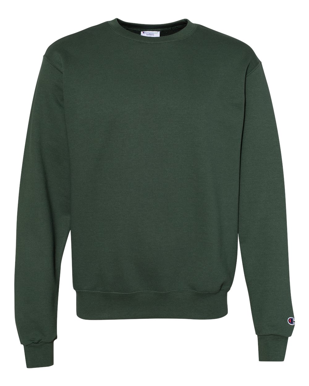 Champion Powerblend Crewneck Sweatshirt in Dark Green - custom logo apparel by Buckeye Branding Co.