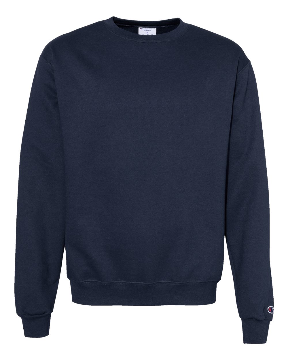 Champion Powerblend Crewneck Sweatshirt in Navy - custom logo apparel by Buckeye Branding Co.
