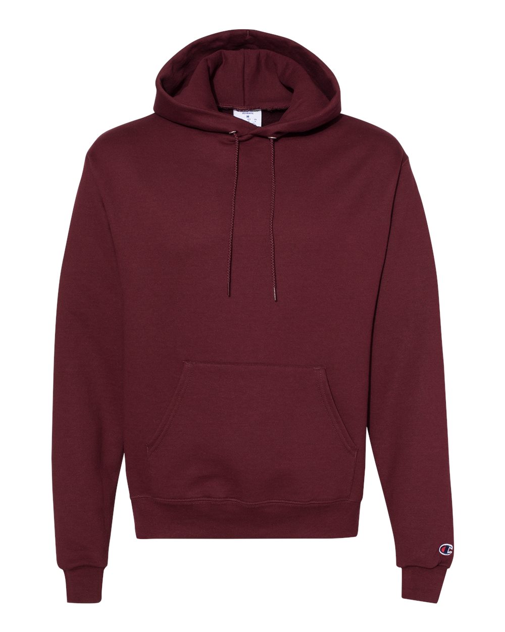 Champion Powerblend Hooded Sweatshirt in Maroon - custom logo apparel by Buckeye Branding Co.