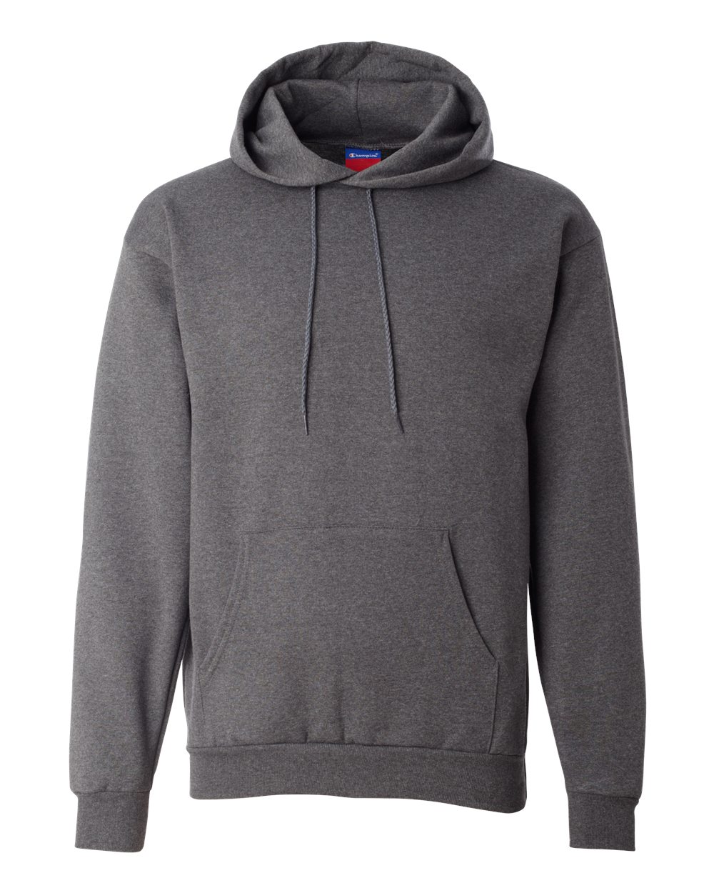 Champion Powerblend Hooded Sweatshirt in Charcoal Heather - custom logo apparel by Buckeye Branding Co.