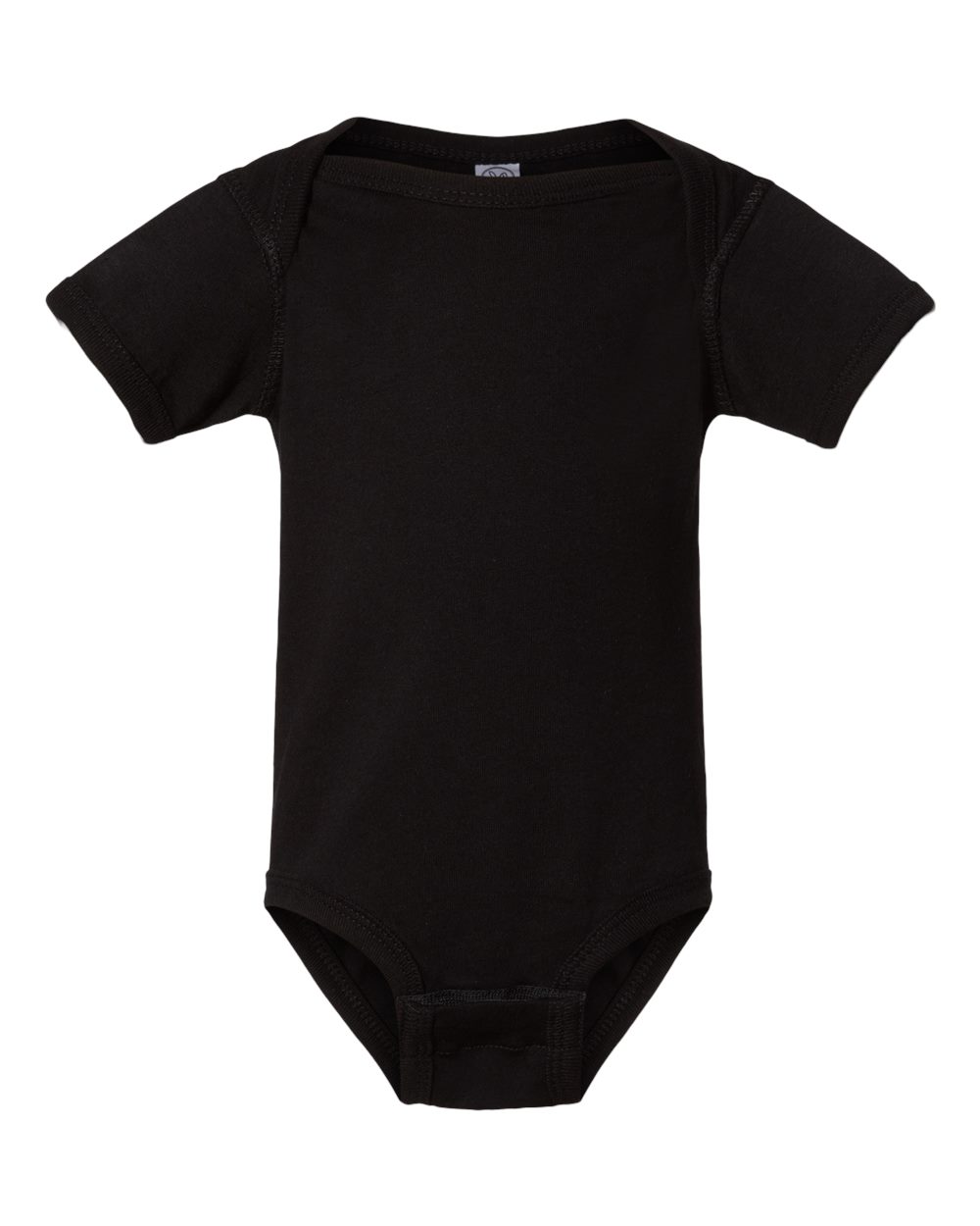 Fine jersey baby bodysuit in Black