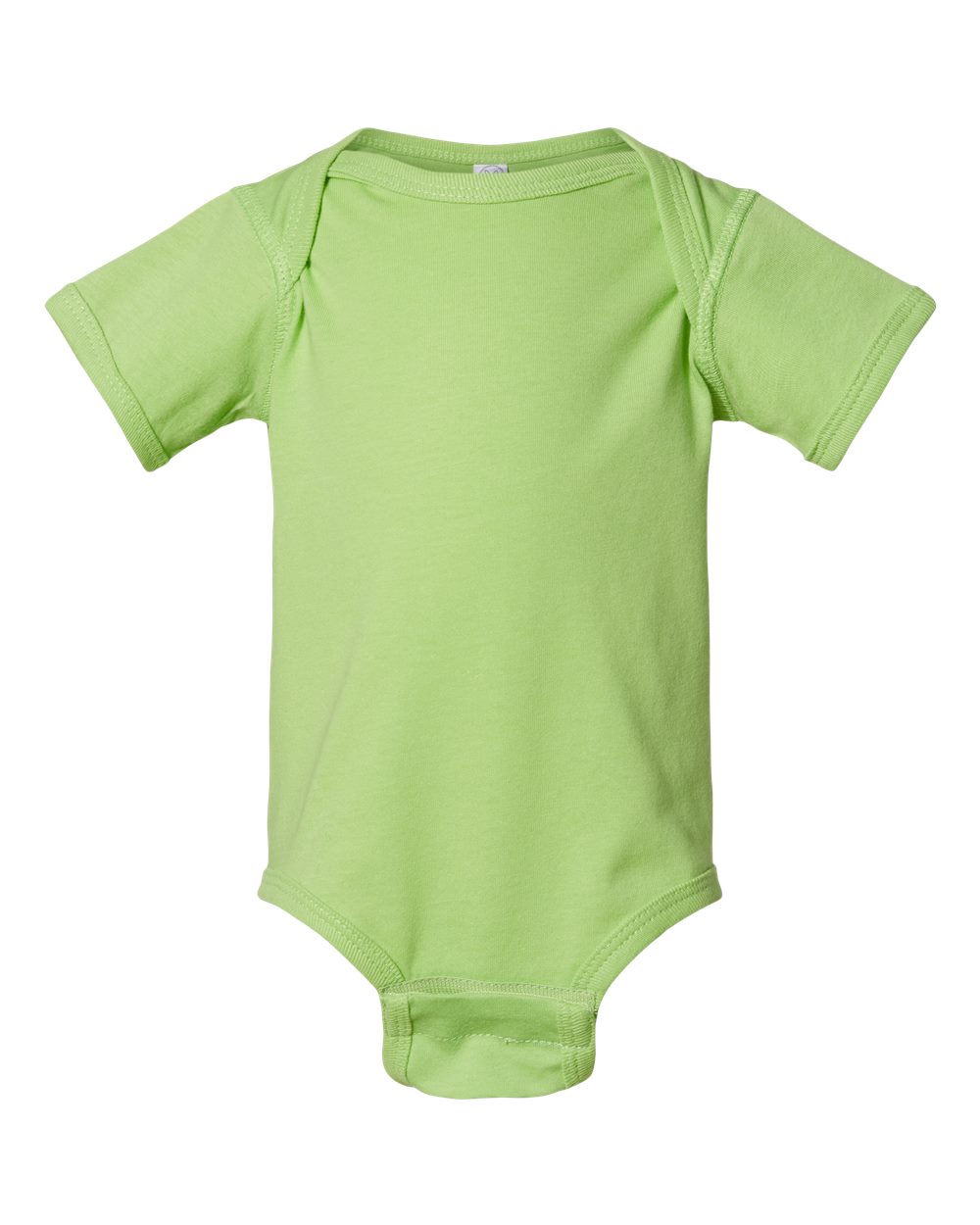 Fine jersey baby bodysuit in Key Lime