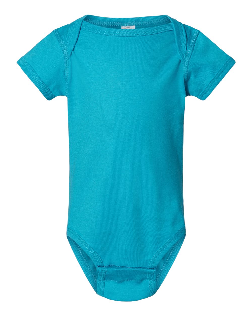 Fine jersey baby bodysuit in Turquoise