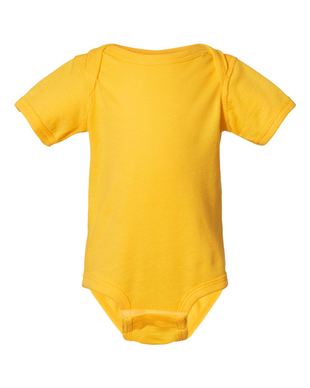 Fine jersey baby bodysuit in Yellow