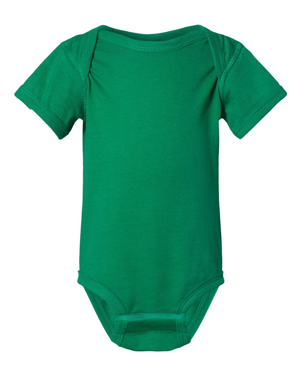 Fine jersey baby bodysuit in Kelly