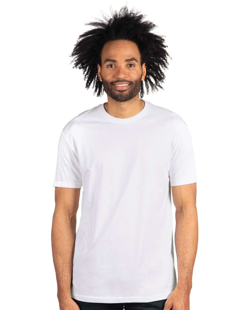 Next Level Lightweight Cotton Tee on model