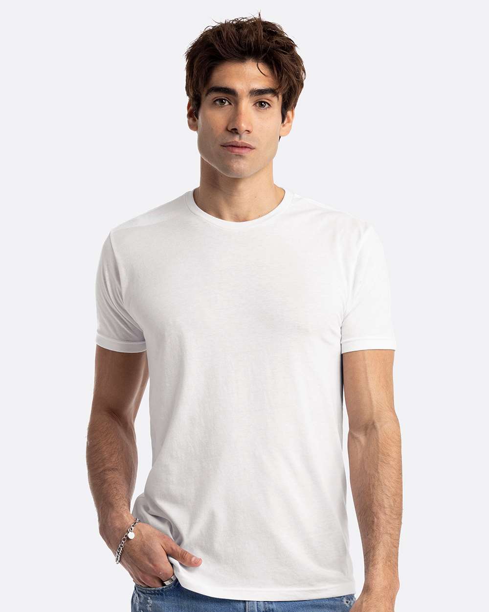 Next Level CVC Tee on model