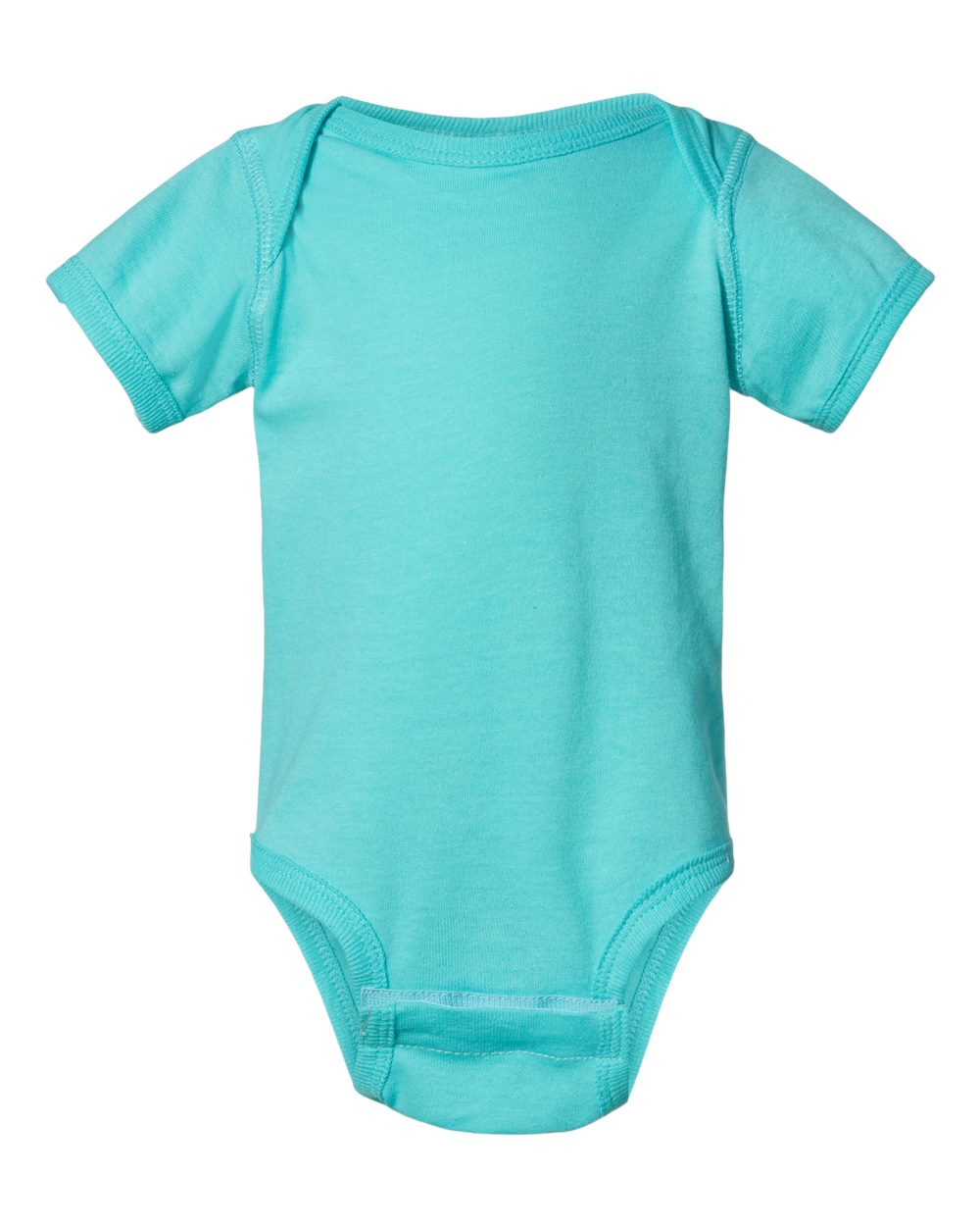 Fine jersey baby bodysuit in Caribbean