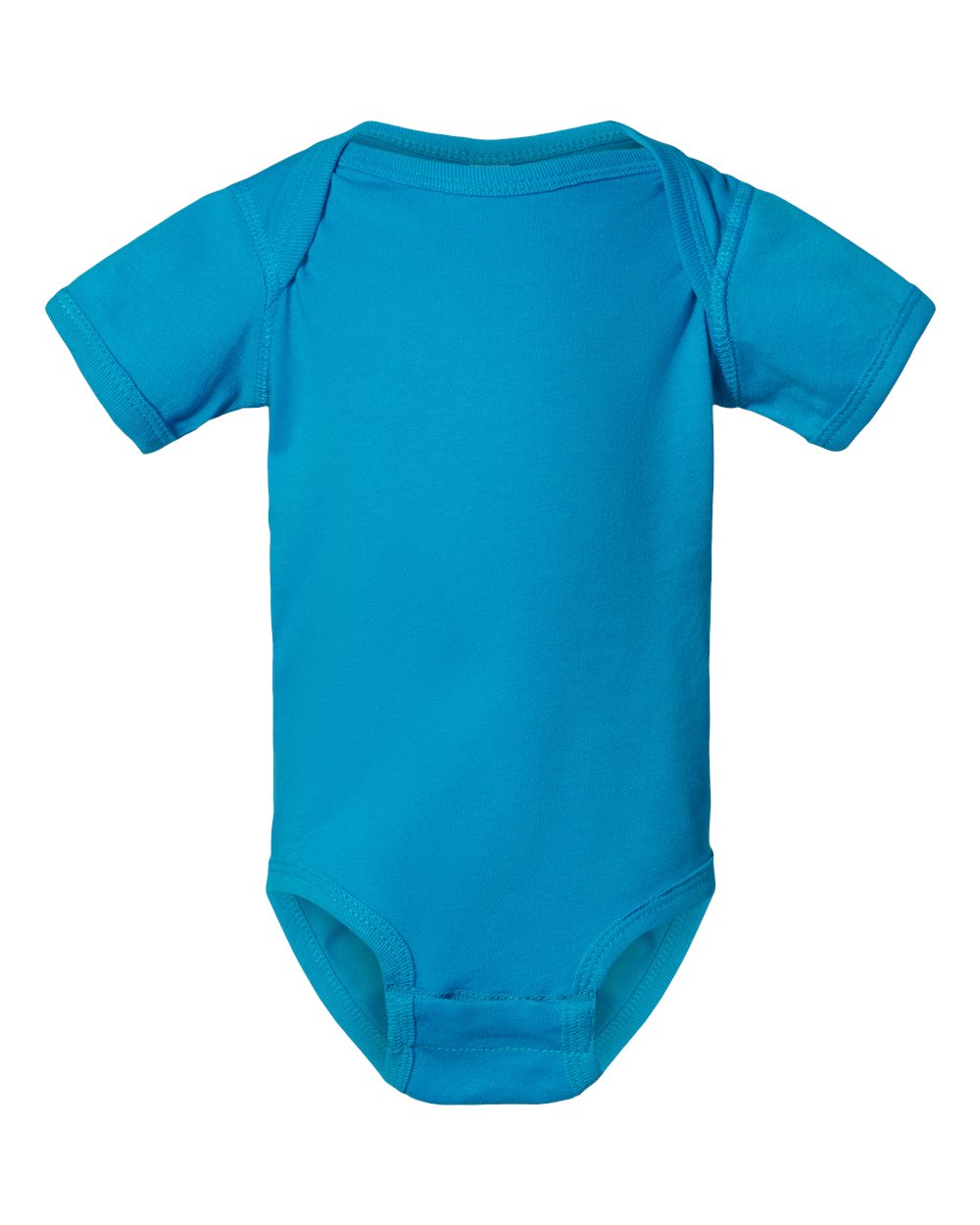 Fine jersey baby bodysuit in Cobalt
