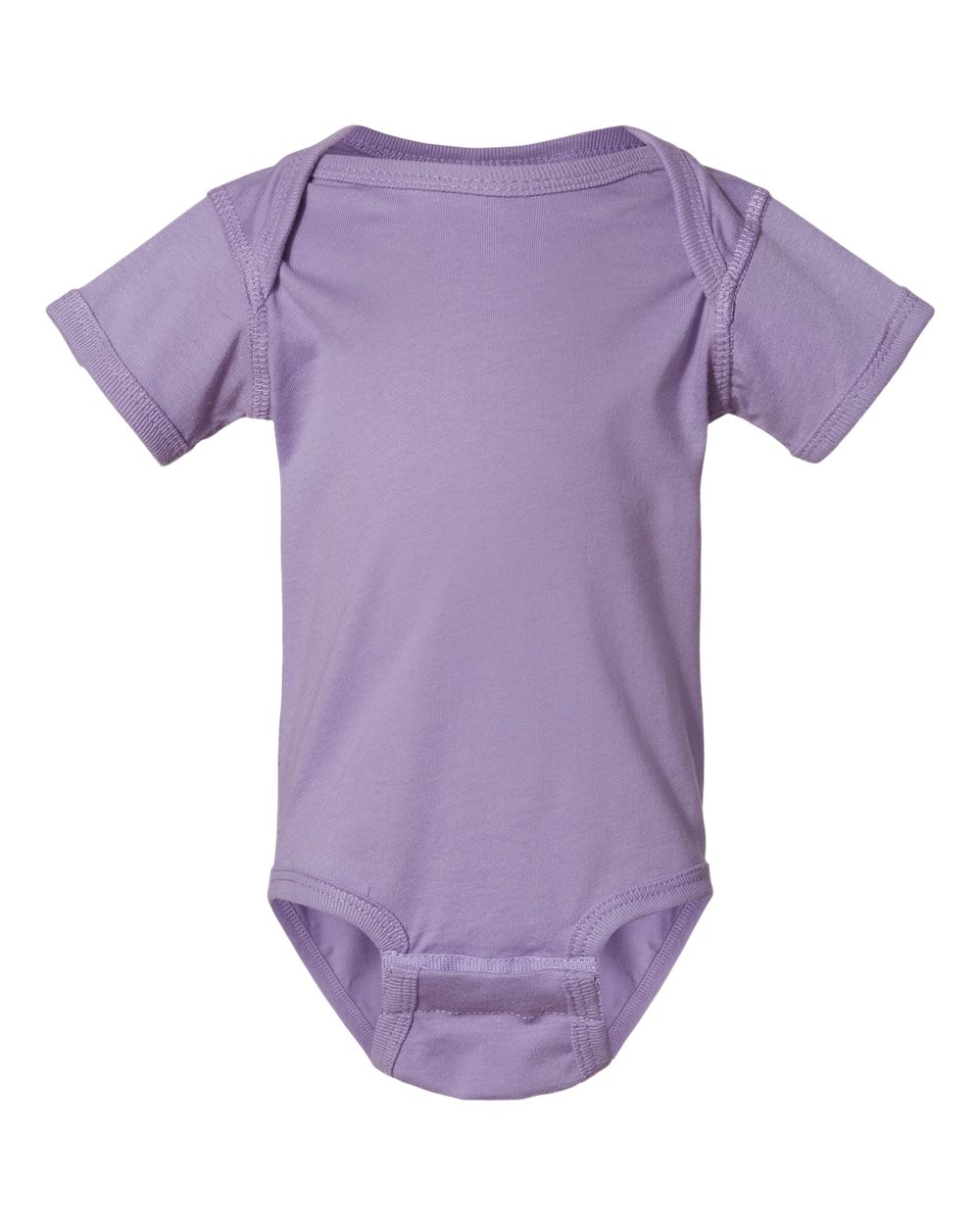 Fine jersey baby bodysuit in Lavender