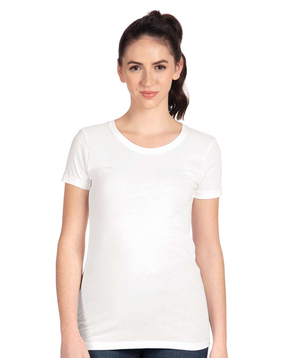 Next Level Women's Ideal Crop Tee on model