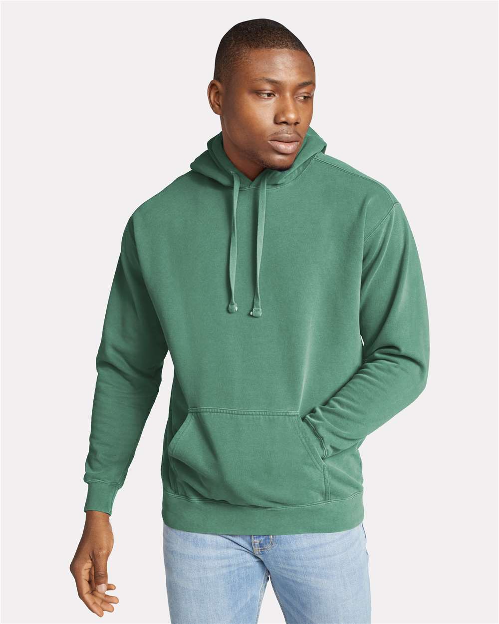 Comfort Colors Garment-Dyed Heavyweight Hoodie on model