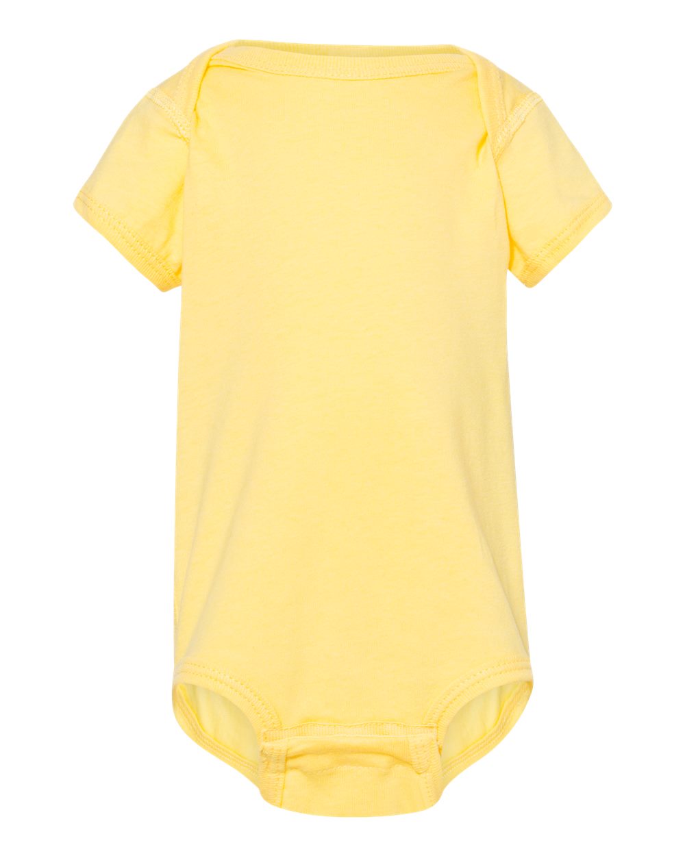 Fine jersey baby bodysuit in Butter