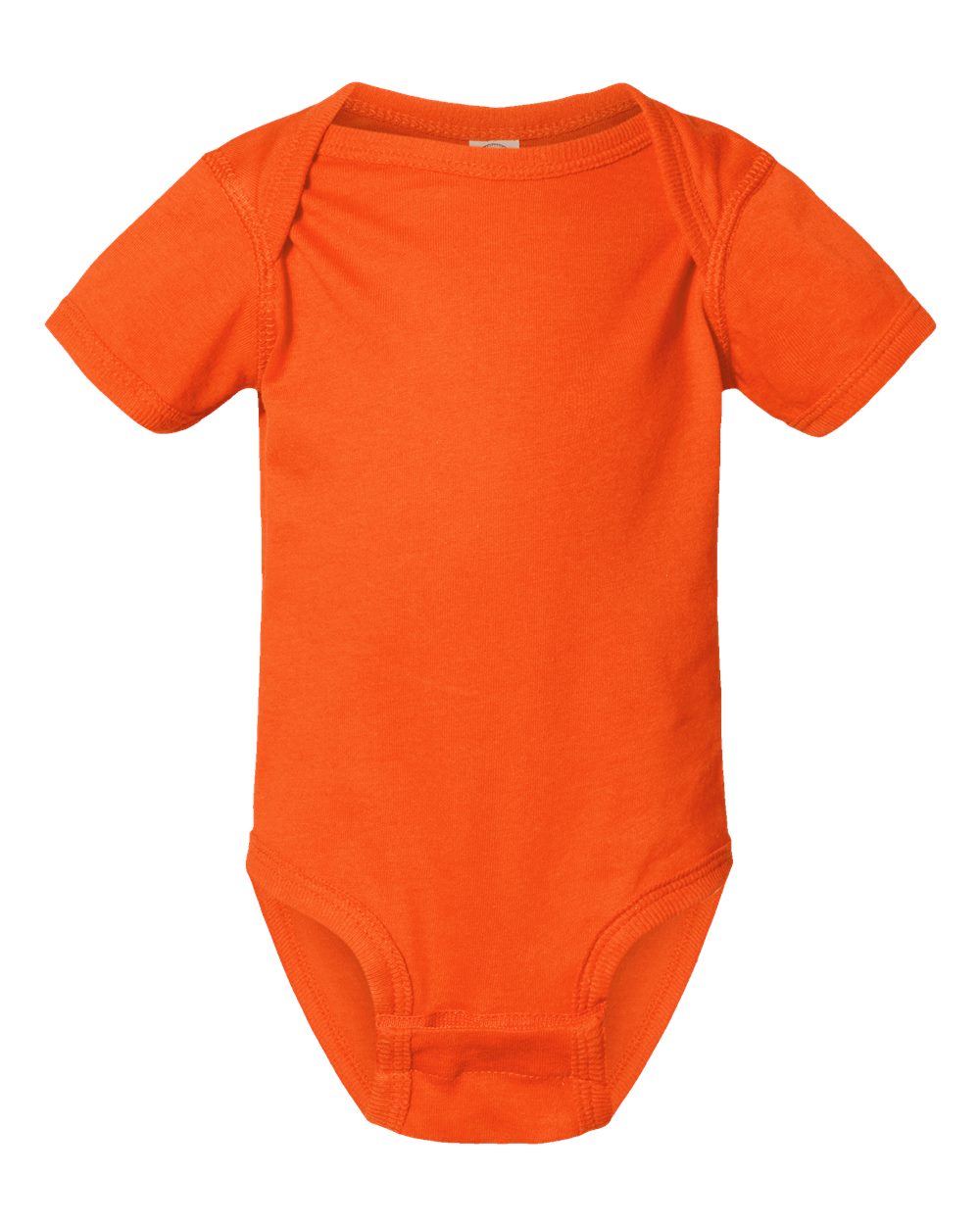 Fine jersey baby bodysuit in Orange