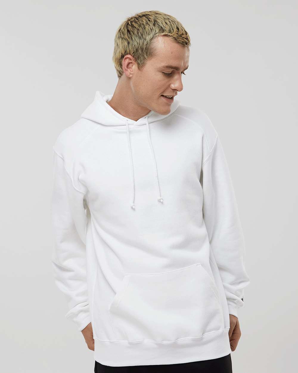Badger Performance Fleece Moisture-Wicking Hoodie on model