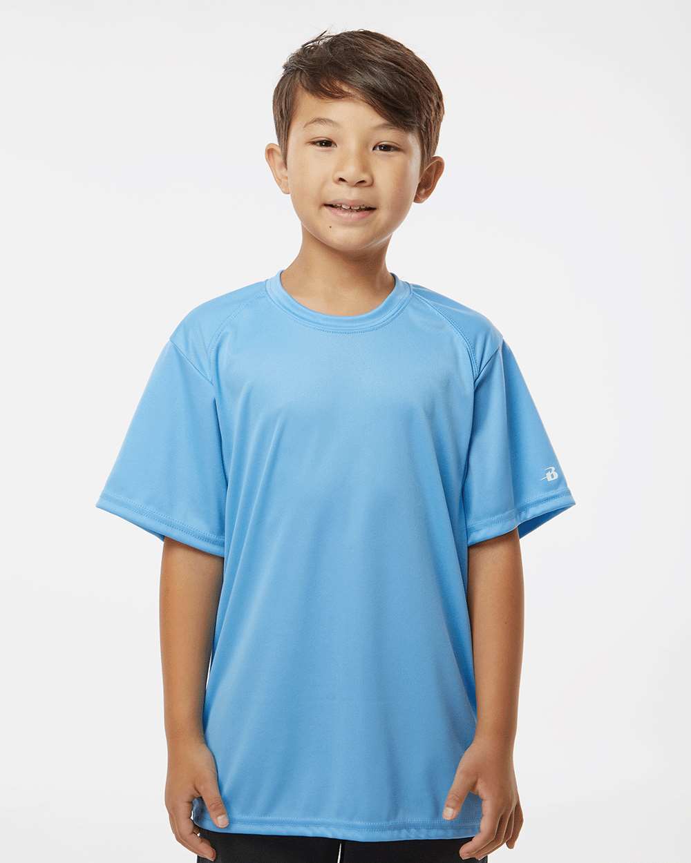 Badger Youth B-Core Moisture-Wicking Tee on model