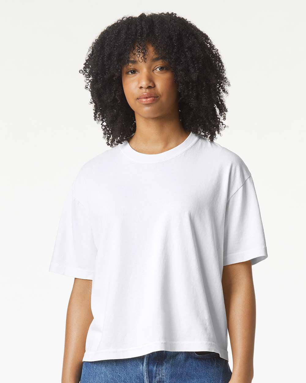 Comfort Colors Women's Lightweight Garment-Dyed Tee on model