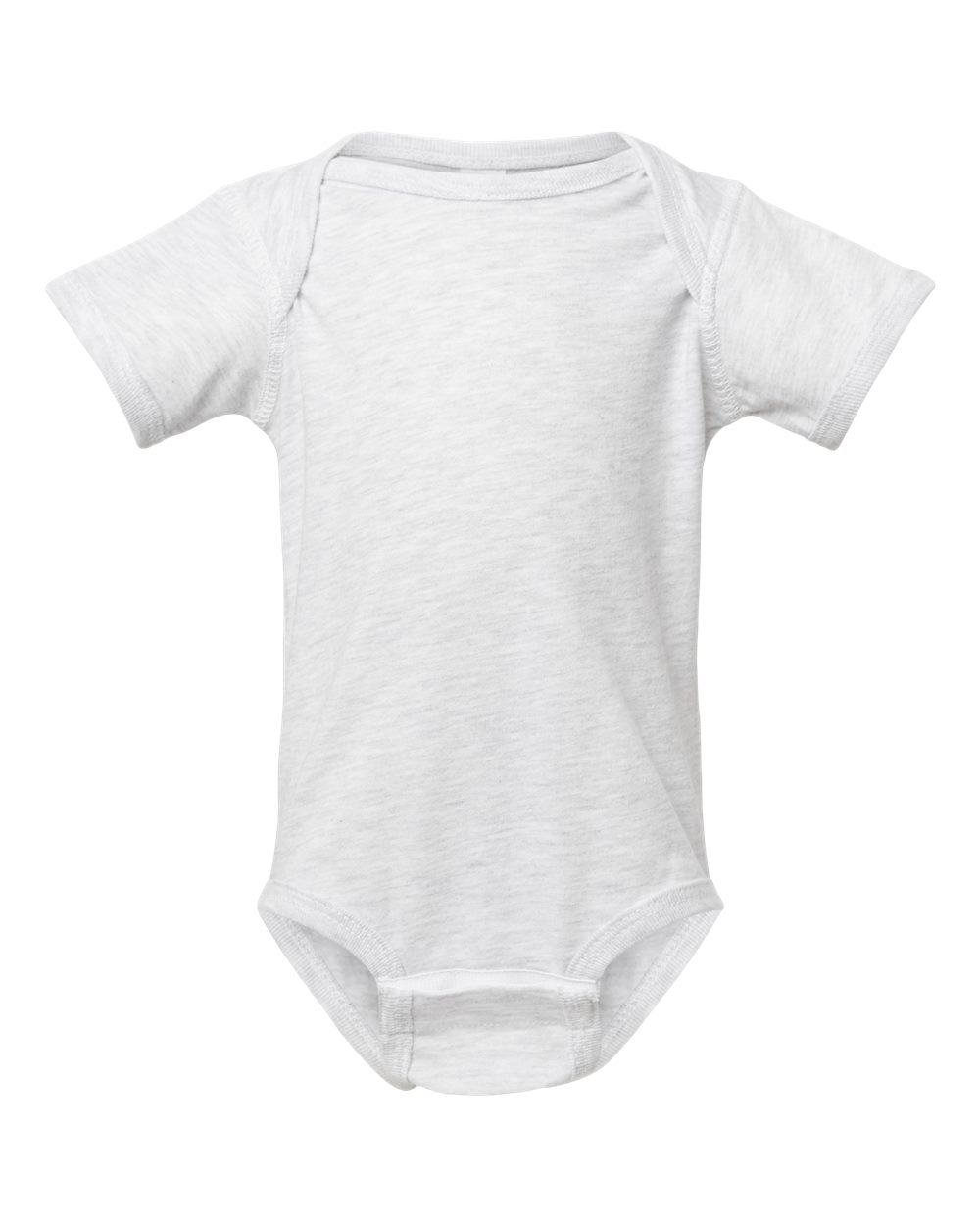 Fine jersey baby bodysuit in Ash