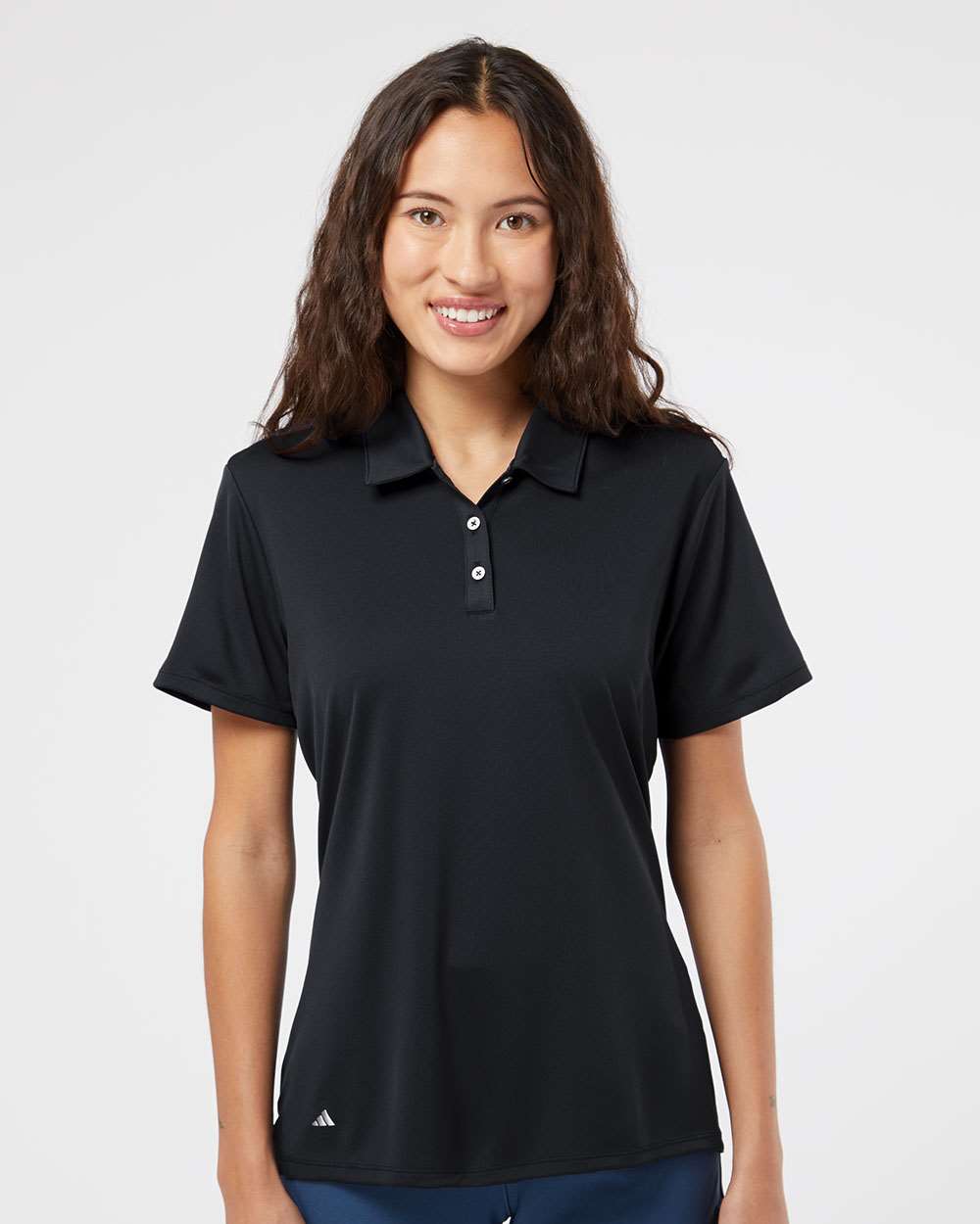 adidas Women's Performance Polo in Black - custom logo apparel by Buckeye Branding Co.