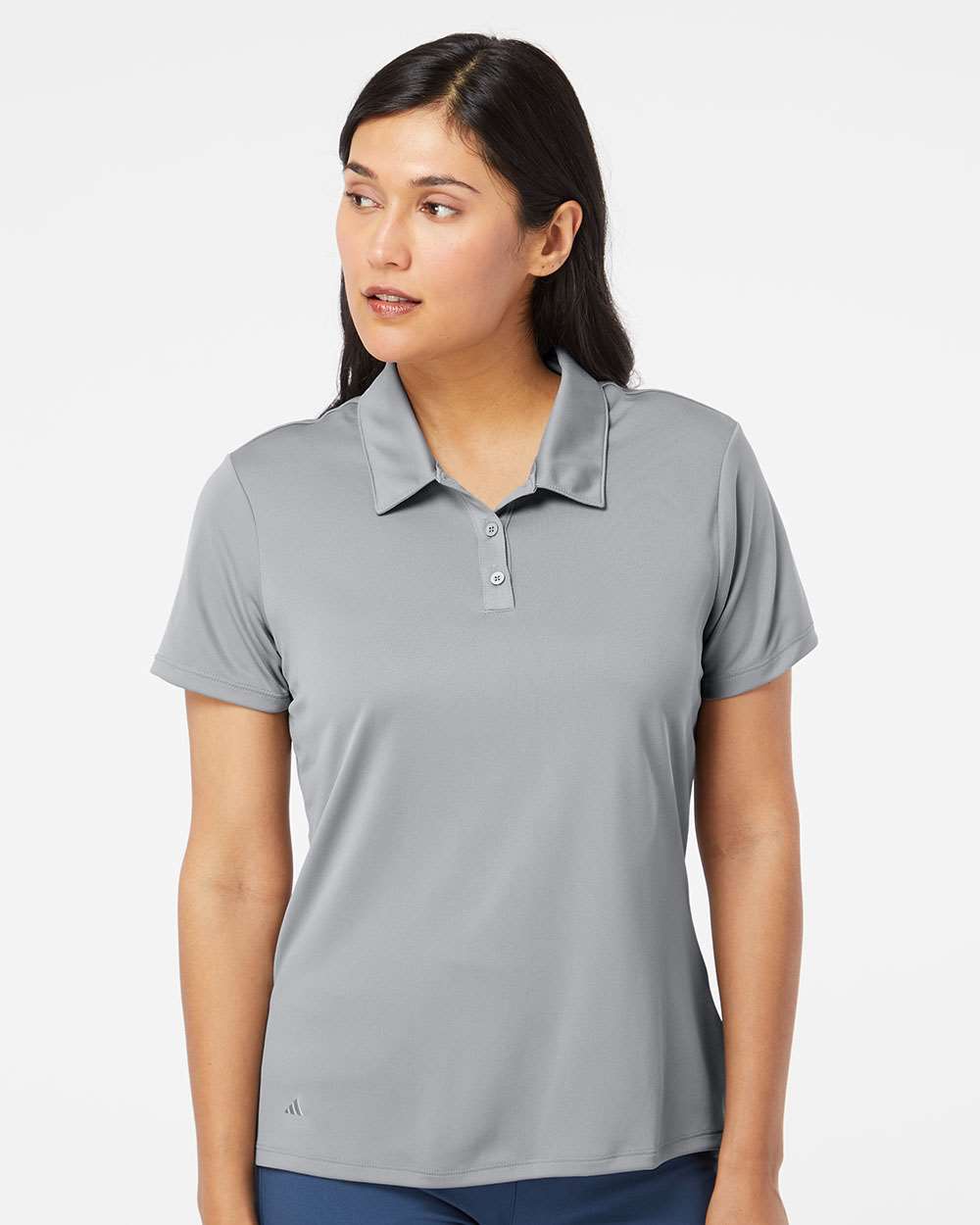 adidas Women's Performance Polo in Grey Three - custom logo apparel by Buckeye Branding Co.