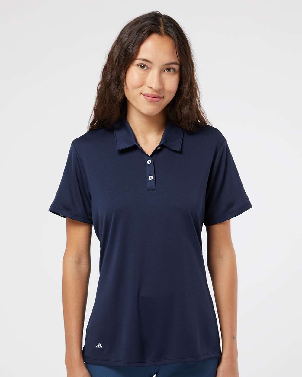 adidas Women's Performance Polo in Navy - custom logo apparel by Buckeye Branding Co.