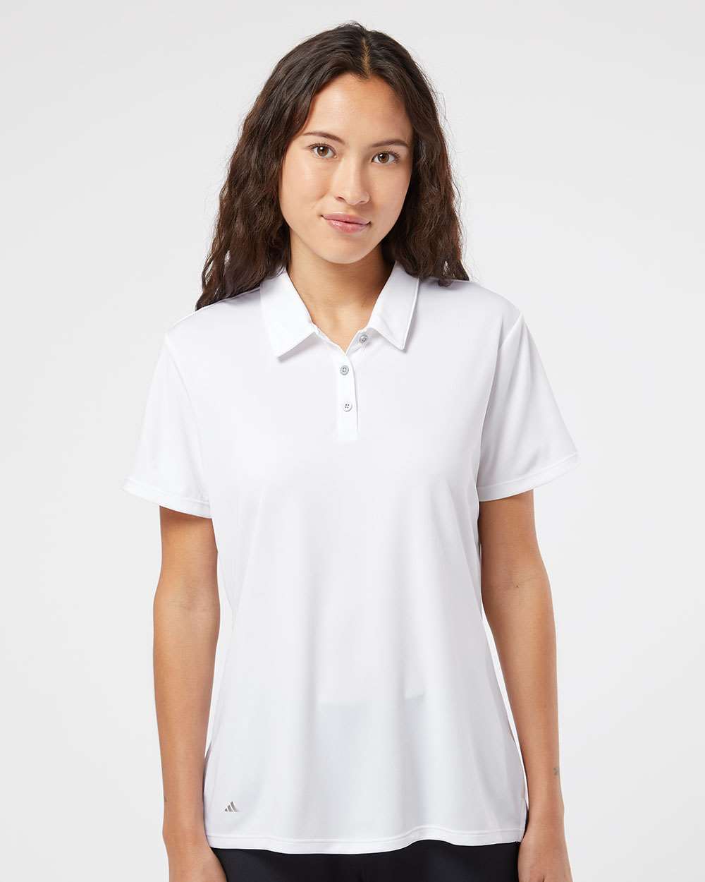 adidas Women's Performance Polo in White - custom logo apparel by Buckeye Branding Co.