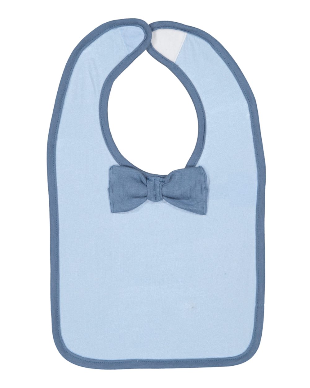Design Your Own Baby Bib - Bow Tie in Light Blue/Indigo