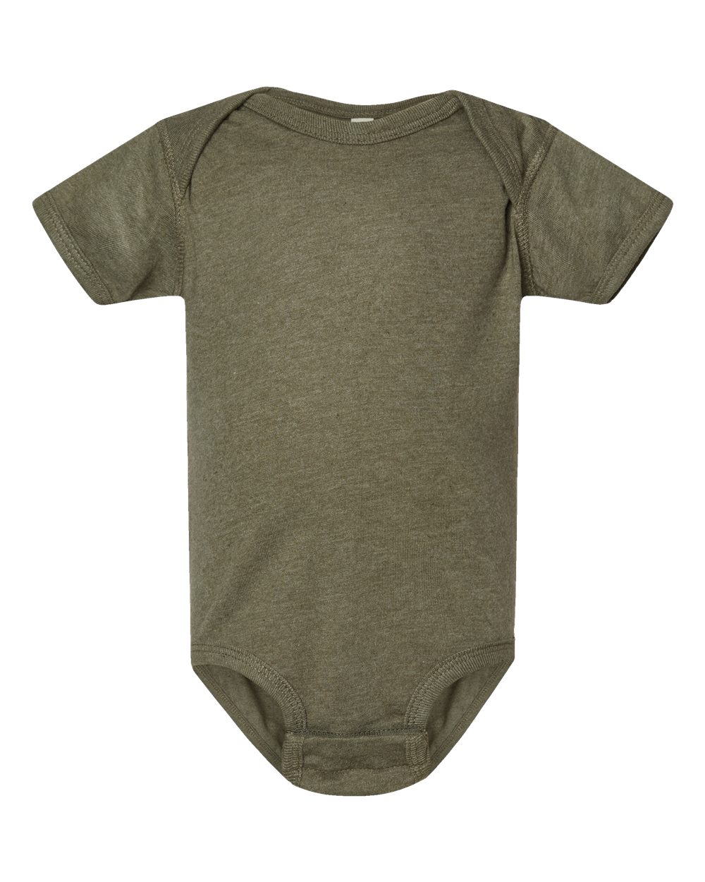 Fine jersey baby bodysuit in Vintage Military Green
